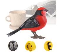 Electronic Bird Toy - ABS + PC,Simulated Chirping Bird, Vivid Feathers Design | Engaging Holiday Accessory Cute Electronic Pets, Flapping Birds for Son Daughter Husband Grandpa Family