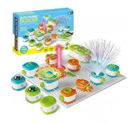 Electronic Blocks STEM Learning Toy for Kids 6+ | Hands-On Circuit Building Kit with Lights, Motion & Sound | Best Toy for Creativity, Logical Thinking & Early Engineering Skills | 160+ Projects