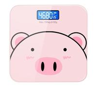 Electronic Body Weight Scale - Digital Bathroom Scale | USB Rechargeable Smart Weight Scale with LCD Display, Automatic Cartoon Design for Men, /Blue