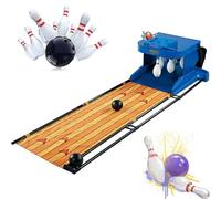 Electronic Bowling Alley Game for Home, Indoor Interactive Sports Toy with Automatic Reset, Led Scoreboard, Lighting & Sound, for Kids Adults, 11ft
