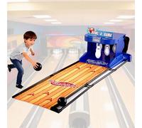 Electronic Bowling Alley Game, Indoor Sports Console with Automatic Reset, Simulation Sound, Led Scoreboard, for Gathering Home