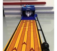 Electronic Bowling Alley Game Set for Indoor Home Entertainment with Automatic Ball/Pin Reset, LED Lights, and Real Sound Effects - Family Arcade Sports Toy