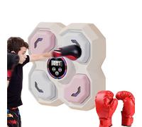 Electronic Boxing Music | Wireless Connected Training Tool with Lighting for Home | Wall Musical Strike Trainer | For Men Women Teens Family