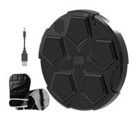 Electronic Boxing Target: Wall Mounted LED Musical Punching Machine, Home Training Equipment, 6 Speed Adjustable Tool | 32x5x3 Interactive Fitness Instructor