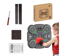Electronic Boxing Trainer - Wireless Music Punch Machine, impect Panel, Adjustable Workout Program, Fun Reaction Exercise Game, Home Fitness Equipment | Punch Practice Tool for Boys Girls Gym Home