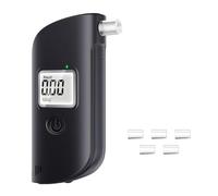 Electronic Breathalyser, Breathalyser, Electronic Breathalyser, NF Approved LED Lighting,Alcohol Breathalyzer High Accuracy Drunk Driving Analyzer LCD Display Handheld Alcohol Analyzer, (A)