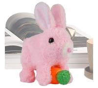 Electronic Bunny Toy, Educational Pretend Play Companion, 20x15cm Plush Electric Bunny for Interactive Fun, Soft Fabric Material with Safe Battery, Kids Toy Accessories with Multi-Function