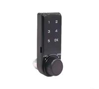 Electronic Cabinet Lock, Digital Gym Locker Bolt with Robust-Strength Zinc Alloy for Letter Box, Sauna Wardrobe & Office Security(A)