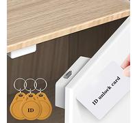 Electronic Cabinet Lock, Hidden DIY RFID Lock Electronic Cabinet Lock ， RFID Card/Tag Card/Induction Swipe Card to Unlock,for Wooden Cabinet Drawer Locker Cupboard