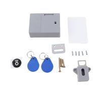 Electronic Cabinet Lock Kit, High Security Cabinet Lock with 2 Unlocking Modes, ABS Electronic Lock with Prompt Function for Drawers Wardrobes Sauna Cabinets, Includes Management