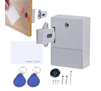 Electronic Cabinet Lock, Safety Cabinet Lock, RFID Electronic Cabinet Lock Magnetic Drawer Lock - No Drill Smart Home Safety Security Lock for Doors and Drawers