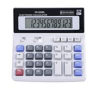 Electronic Calculator 12 Digits Standard Function Dual Power Solar Battery Handheld Desktop Large LCD Display Big Sensitive Button Basic Business Office School Tool