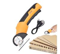 Electronic Cardboard Cutter, Portable Mini Cardboard Cutter with Safety Lock and LED Light, Rechargeable Cutter for Carpets, Industrial, Fabrics, Leather, Crafts, Kitchen