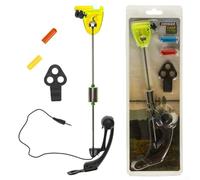 Electronic Carp Fishing Bite Alarm with Adjustable Tightness for Improved Sensitivity and Vibrant Light Display (yellow)