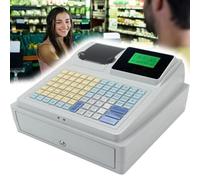 Electronic Cash Register, 81 Keys POS System, Digital LED, English System for Small Business, Restaurant Supermarket Retail
