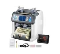 Electronic Cash Register Drawer for POS System 1200 Pcs/Min Money Counter Business Cash Register, Bills Counterfeit Bill Detector 2 CIS/UV//IR/DD/Function Bank Store for Small Businesses