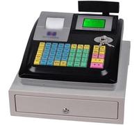 Electronic Cash Register for Small Business and Restaurant POS System - 48 Keys Digital LED Cash Register for Retail and Kiosk Checkout