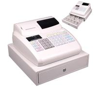 Electronic Cash Register with Built-in Thermal Printer, 6-Digit LED Display for Retail and Supermarket Management