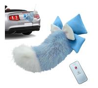 Electronic Cat Tail - Wireless Remote Control Self-Adhesive Wagging Decor,Car Tail - for Bumper Trunk RV Automotive Auto Vehicle Motorcycle