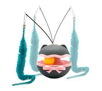 Electronic Cat Toys,Smart Battery Operated Pet Teaser with Bell | Interactive Kitten Enrichment Exercise Toys - for Cattery Living Room Bedroom Apartment