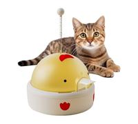 Electronic Cat Treat Dispenser, Smart Interactive Kitten Game, 10 Inches Food Puzzle with Motion Sensors, Feeder Toy with Sound Effects, AI Strategy Tool for Indoor Outdoor, Portable Exercise Toys