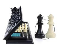 Electronic Chess Board, Touch Sensitive 2-in-1 Foldable Design, Multi-Level AI for All Ages, No Internet Needed, Perfect for Family Game Night and Educational Play