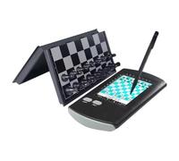 Electronic Chess Board with Touch-Based Design and Magnetic Pieces, Foldable for Beginners and Enthusiasts