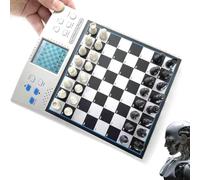 Electronic Chess Set, 14-in-1 Portable Handheld Game with LCD Screen, Teaching Function, 30 Difficulty Levels, 2-Player Support, Ideal for Beginners and Chess Lovers