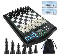Electronic Chess Set - AI Chess Computer with LCD Display, English Voice Tutor & Magnetic Board for Single or Two-Player Matches