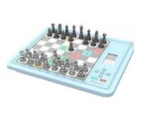 Electronic Chess Set, Smart Chess Board with AI Opponent 3 Gaming Modes Portable Magnetic Computer Chess Game for Kids Adults Beginners Home Travel (Blue)