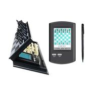 Electronic Chess Set - Touch-Based, Foldable Board with Magnetic Pieces, Large LCD Display, Ideal for Beginners and Chess Lovers