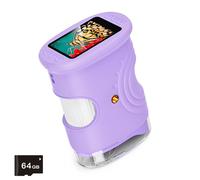 Electronic Children Microscope 2Inch Color Display 1000X Magnification Tool Handheld Design LED Light Kid Microscope Handheld