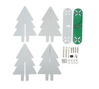 Electronic Christmas Tree Kit with LED Gradient Light for Soldering Practice 3D DIY Decoration - Red Circuit Assembly Kit for Beginners and Hobbyists