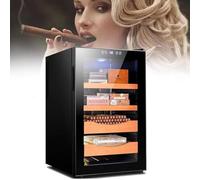 Electronic Cigar Cabinet with Temperature and Humidity Control, Holds 400 Cigars, Ideal for Storage and Gifting
