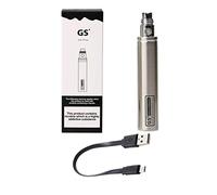 Electronic Cigarette, 2018 Enhanced GS EGO II 2200mAh E-Cigarette Vape Battery with Micro USB Charger 510 E-Shisha E-Cigar Vaporizer Nicotine Free - Silver