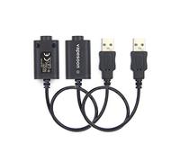 Electronic Cigarette Charger Cable 510 USB Charger for Ego with 510 Thread E Cigarette Battery (2 Pack), No Nicotine & No Liquid