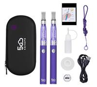 Electronic Cigarette EVOD EGO CE4 E Cigarette Vape Pens 5GVAPE 2 Packs Shisha Starter Kit,USB Rechargeable Battery,1.6ml Top Fill CE4 Tank Atomizer,No E Liquid (Purple)