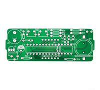 Electronic Clock Kit with Acrylic Case Featuring 4 Digit LED Display, DIY Soldering Project for Learning Basic Electronics and Mechanical Principles (Green with no shell)