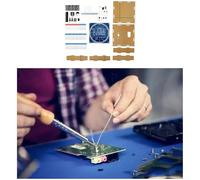 Electronic Clock Soldering Kit for PCB Practice Set With Temperature Reading LED Display Memory Function Educational Project For Circuit Board Assembly Training (Green)