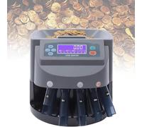 Electronic Coin Counter Machine, 216 Coins/Min Commercial Smart Control Panel, 500 Coins Capacity, Cumulative Counting & Denomination, for Banks, Shop, Business.
