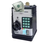 Electronic Coin Safe - 19x14x13cm Kid Vault, ABS Toy Locker, Secure Password System with Playful Early Learning | Compact Treasure Storage Perfect for Boys Girls ad Classroom Use,Birthday and Gift Ev