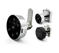Electronic Combination Lock Intelligent Iron Cinet Door Mailbox Lock Three Interlocking Drawer Lock File Cinet Lock 1Pcs(138-22-4)