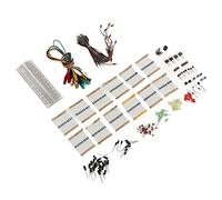 Electronic Component Assortment Fun Kit with Breadboard, Buzzer, Diode, Capacitor, Resistor Ideal for DIY Electronics and Learning