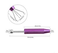 Electronic Component Grabber Tweezer with 4 Claw Design for Jewelry Gems Beads Small Screws Model Making Stainless Steel Tool (G)