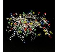 Electronic Component Kit with Resistors, LED Diodes, Capacitors, Transistors for DIY Projects, Assorted Values for Hobbyists and Engineers