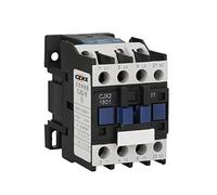 Electronic Components 1pcs CJX2-1801 LC1 AC Contactor 18A 3 Phase 3-Pole NC Coil Voltage 380V 220V 110V 36V 24V 50/60Hz Din Rail Mounted 3P+1NC (Color : Ac12v)