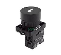 Electronic Components 22mm Self Reset Button Switch Start Stop Button with The Arrow Symbol XB2 Flat Touch 1NC/1NO Switch Button Series (Color : Preto)