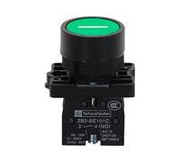 Electronic Components 22mm Start Stop Button with The Arrow Symbol XB2 Flat Touch Switch Button Momentary Button Switch Red/Green Push Buttons (Color : 7 Green -One)