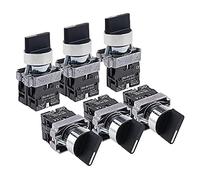 Electronic Components 22mm XB2-BD21 BD23 BD25 BD33 BD45 BD53 1NO/2NO/1NO1NC 2/3 Position Self Locking/self resetting selector Knob Switch (Color : Xb2-bd33, Size : 1PCS)