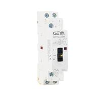 Electronic Components 2P 16A 20A 25A 2NO 220V 50/60Hz Manual Control Home Use AC Contactor Din Rail Type (Color : 2P 20A 2NC220V)